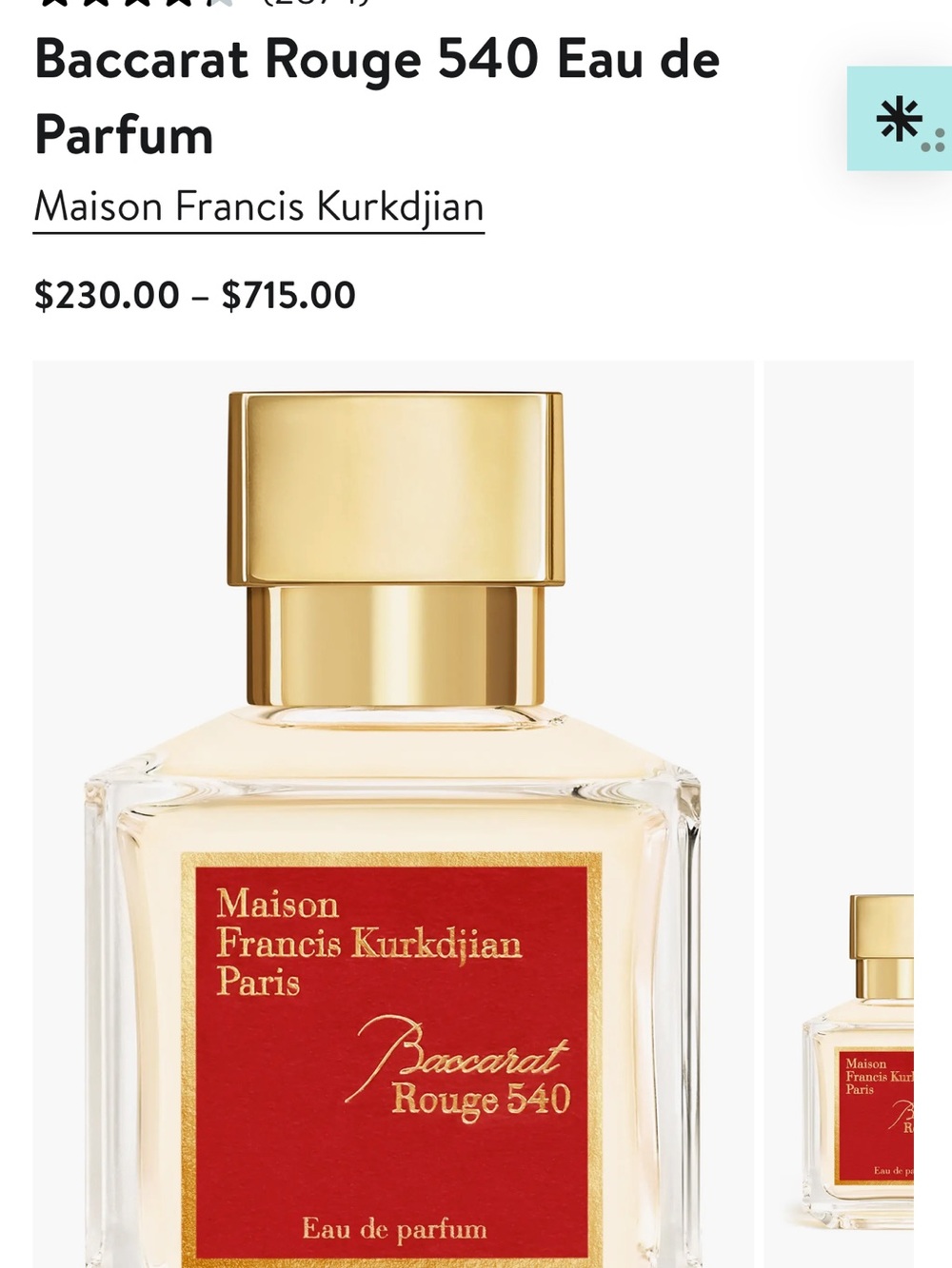 Baccarat Rouge 540 - 50 ml